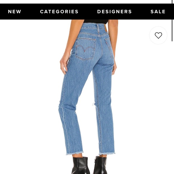 Levi’s wedgie ankle jeans, light wash - Picture 3 of 4